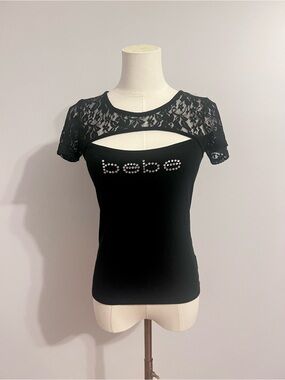 Black Lace BeBe Top